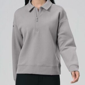 Levelwear Verve Canmore Women Gull Lilac 1/4 Zip Sweatshirt Pullover, small NWT